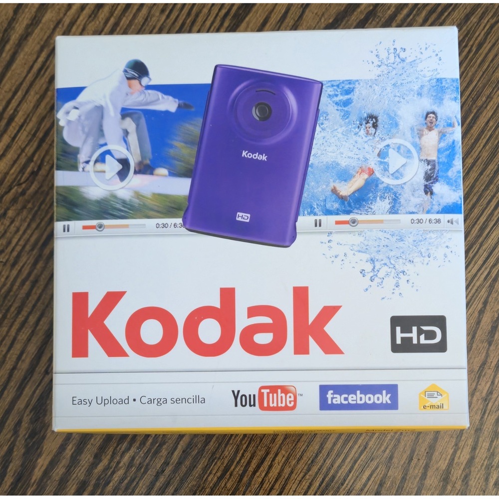 KODAK MINI HD RED CAMERA Zm2 2GB Untested